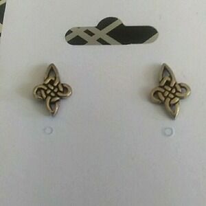 Celtic cross knotwork‎ stud earrings
